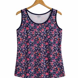 Lands' End Multicolor Floral Tank Top